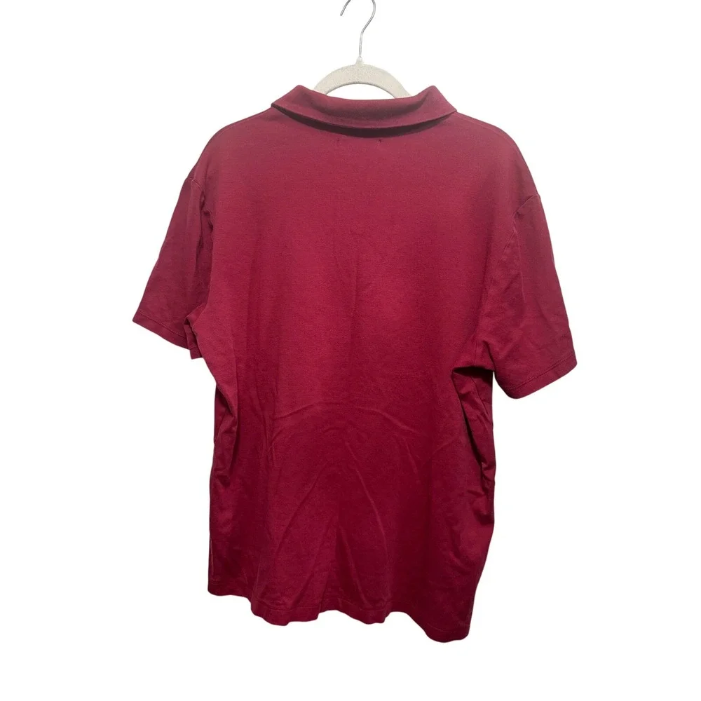 Banana Republic Mens Red Short Sleeve Collared Polo Shirt Size XL‎